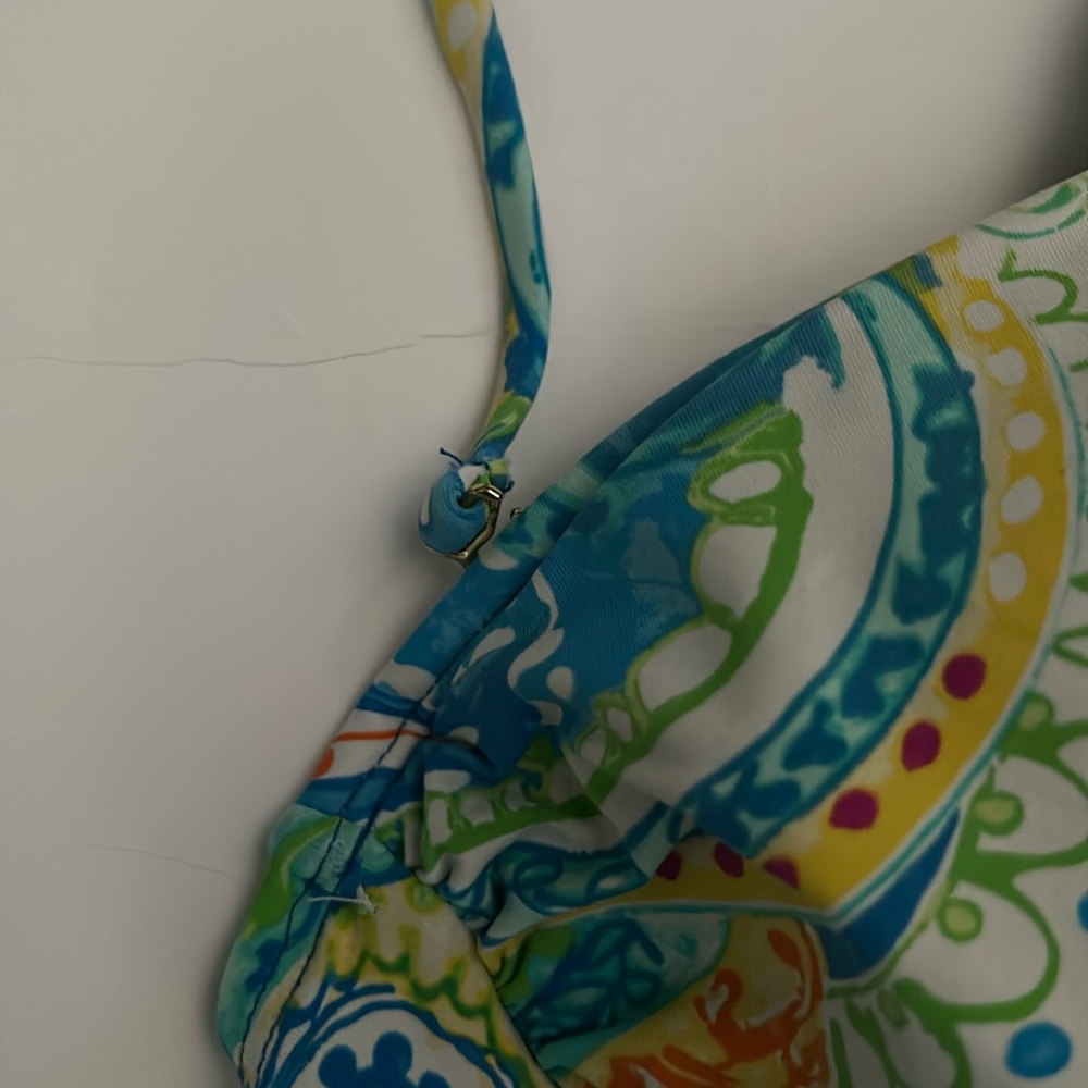 LAUREN Ralph Lauren Carnivale Paisley Twist Tankini Swim Top - Picture 6 of 11